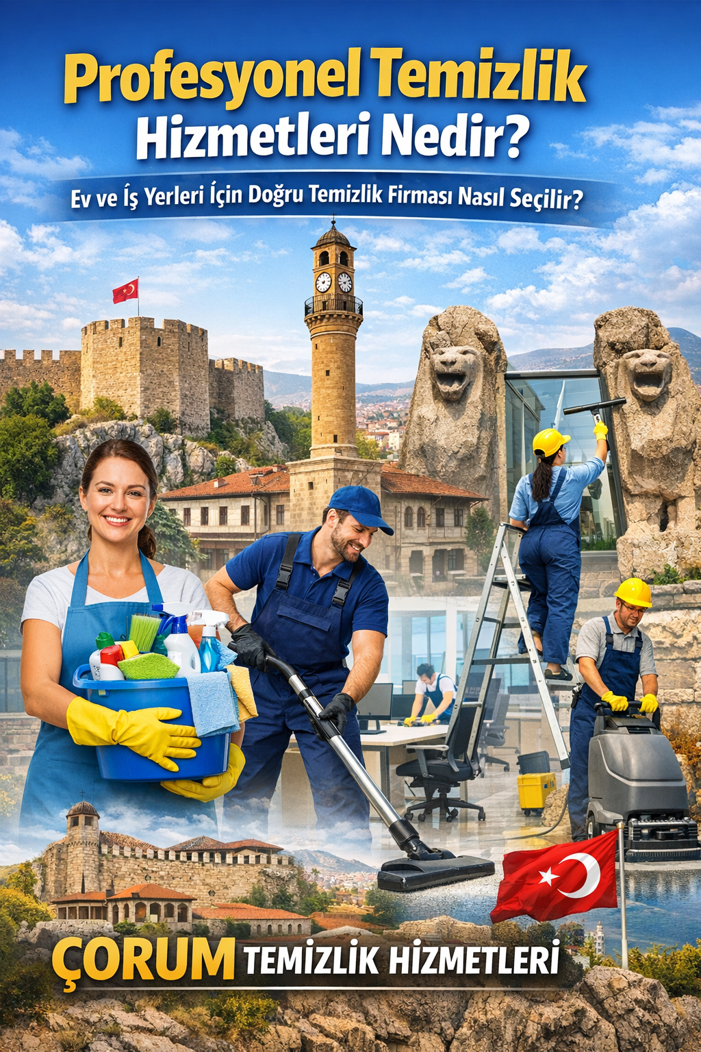 Çorum’da Profesyonel Temizlik Hizmeti Neden Önemlidir?